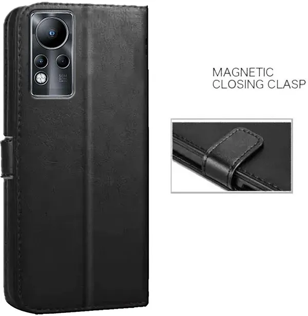 Black_Artificial_Leather_Infinix_Note_11_Back_Cover