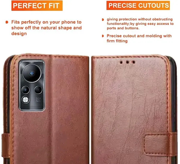 Brown_Artificial_Leather_Infinix_Note_11_Back_Cover