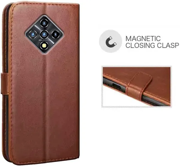 Brown_Leather_Infinix_Zero_8i_Flip_Cover