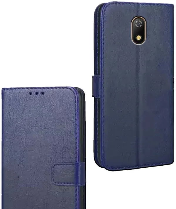 Blue_Artificial_Leather_Itel_A23_Flip_Cover