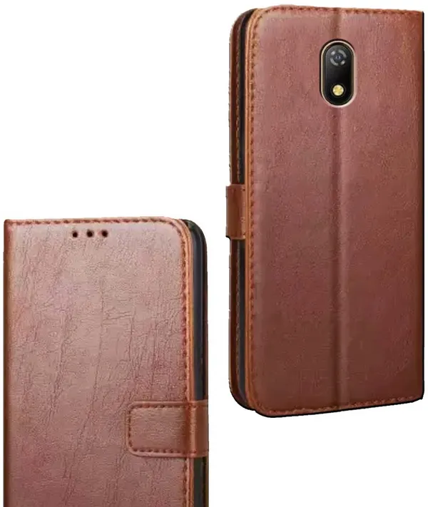 Brown_Artificial_Leather_Itel_A23_Flip_Cover