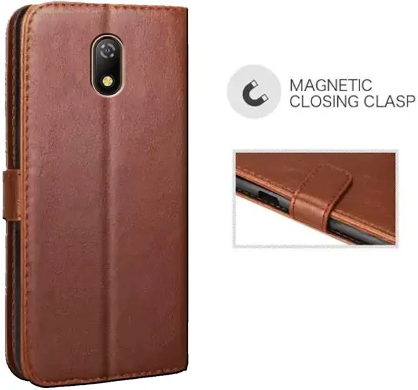 Brown_Artificial_Leather_Itel_A23_Flip_Cover