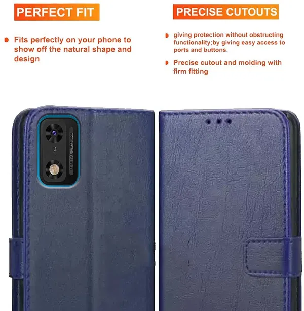Blue_Artificial_Leather_Itel_A23_Pro_Back_Cover