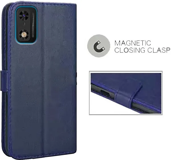 Blue_Artificial_Leather_Itel_A23_Pro_Back_Cover