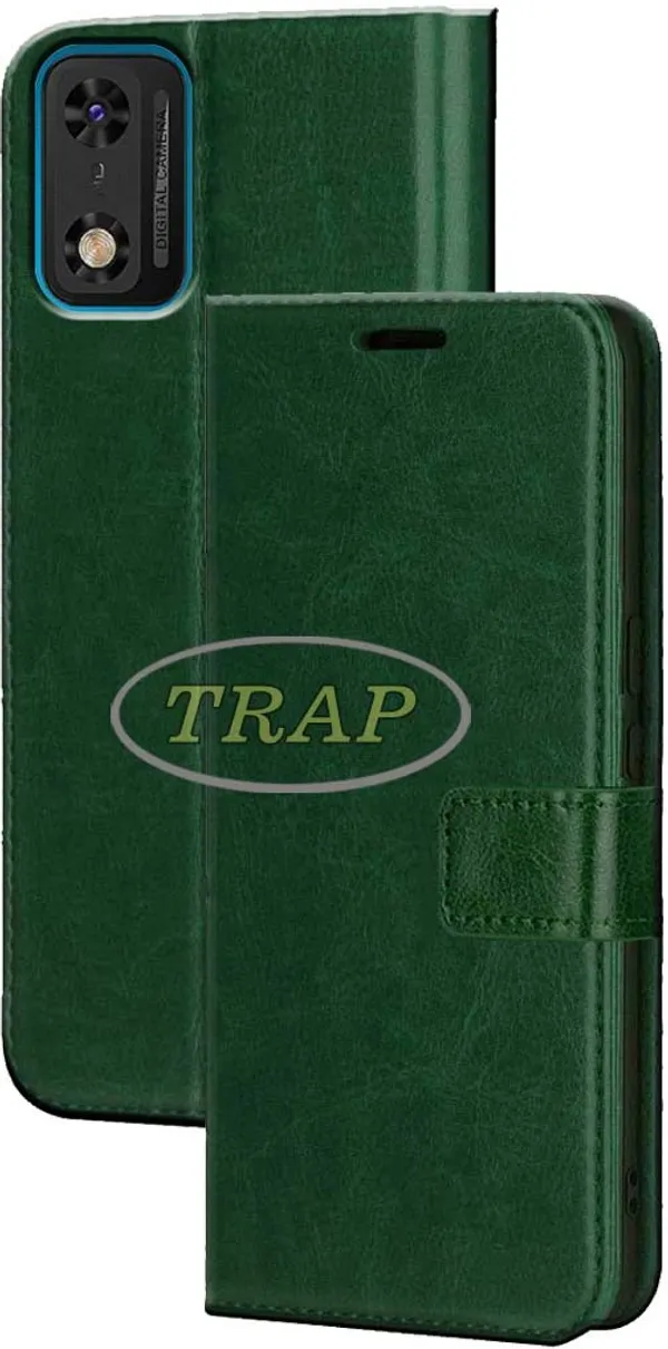 Green_Artificial_Leather_Itel_A23_Pro_Back_Cover