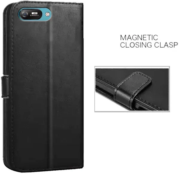 Black_Artificial_Leather_Itel_A25_Flip_Cover