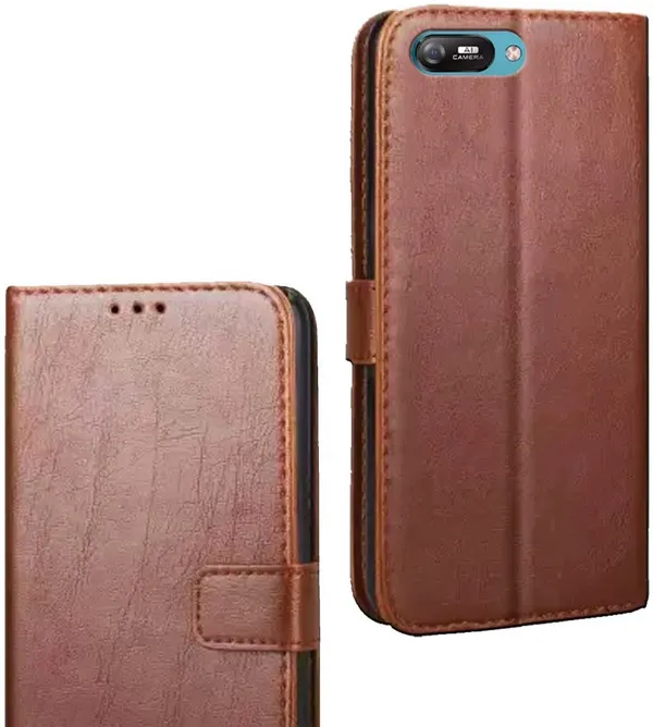 Brown_Artificial_Leather_Itel_A25_Flip_Cover