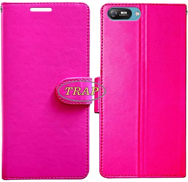 Pink_Artificial_Leather_Itel_A25_Back_Cover