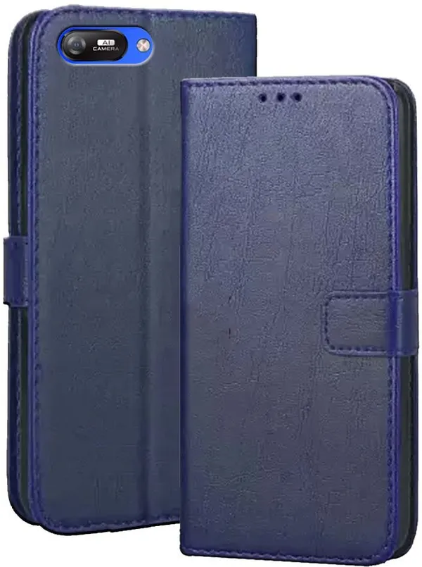 Blue_Artificial_Leather_Itel_A25_Pro_Flip_Cover