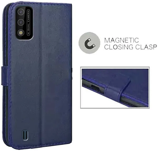 Blue_Artificial_Leather_Itel_A26_Back_Cover