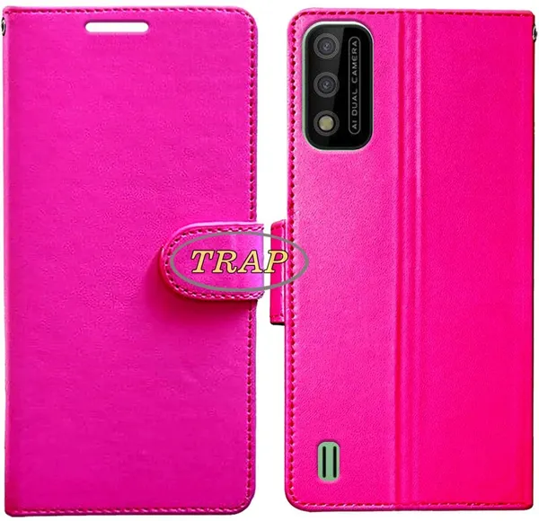 Pink_Artificial_Leather_Itel_A26_Back_Cover