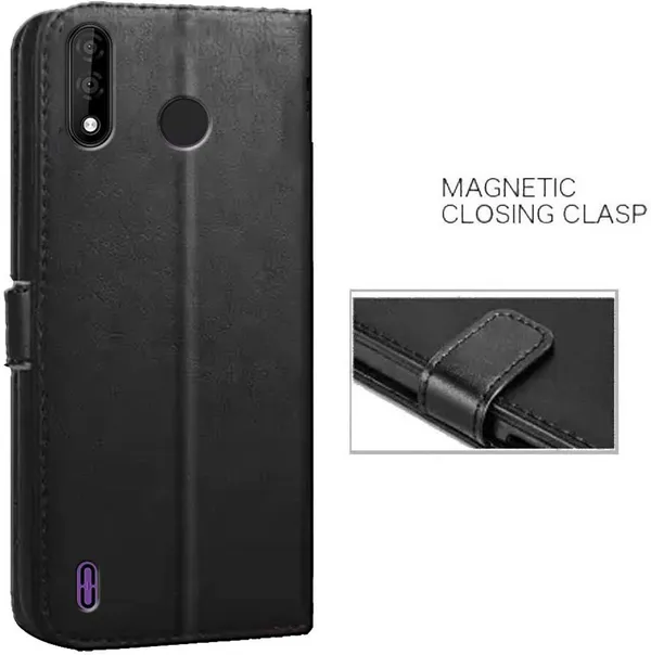 Black_Artificial_Leather_Itel_A47_Flip_Cover