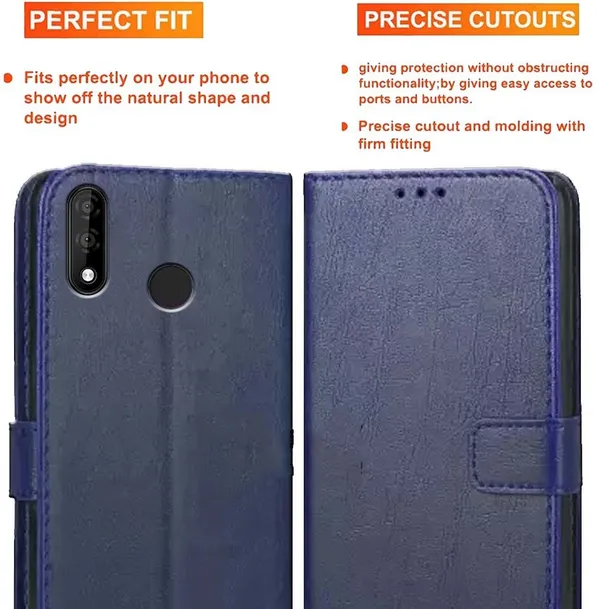 Blue_Artificial_Leather_Itel_A47_Flip_Cover