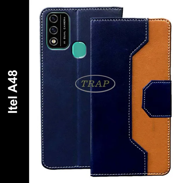 Multicolor_Artificial_Leather_Itel_A48_Flip_Cover
