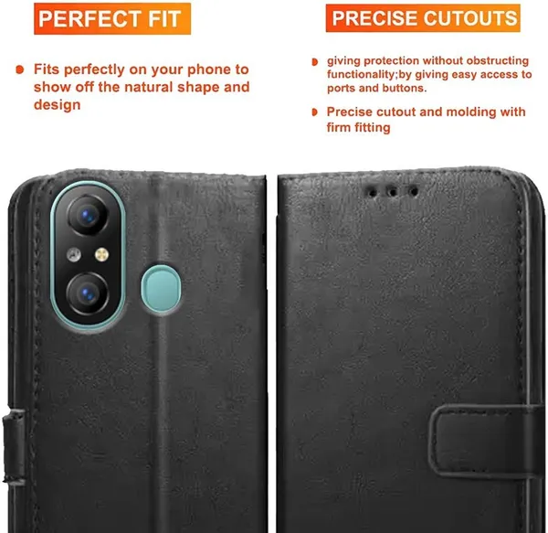 Black_Artificial_Leather_Itel_A49_Back_Cover