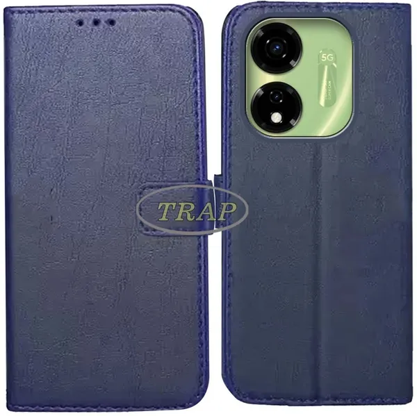 Blue_Artificial_Leather_Itel_P55_5G_Back_Cover