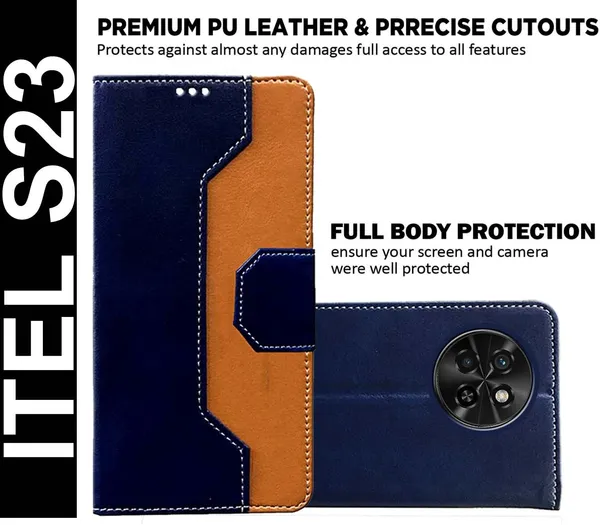 Multicolor_Artificial_Leather_Itel_S23_Flip_Cover