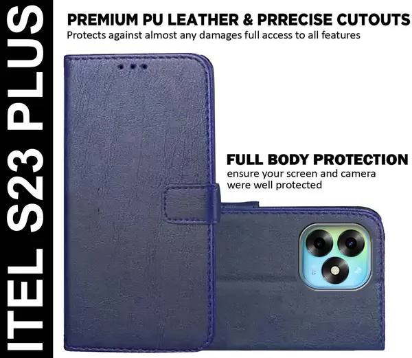 Blue_Artificial_Leather_Itel_S23_Plus_Back_Cover