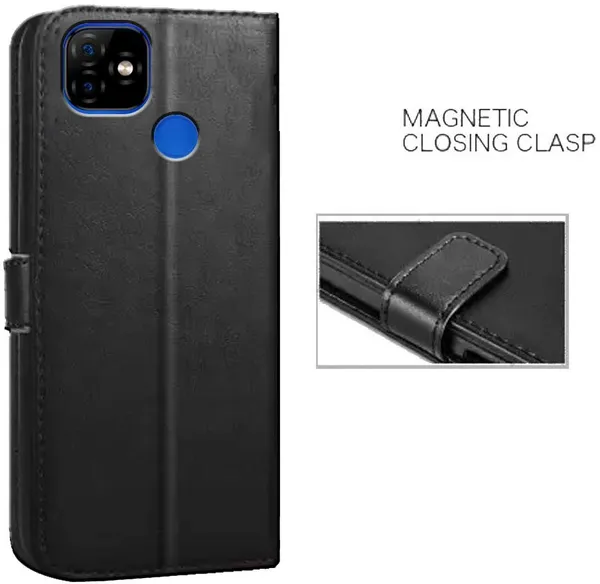 Black_Artificial_Leather_Itel_Vision_1_Flip_Cover