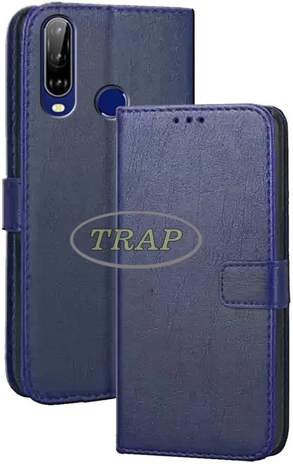 Blue_Artificial_Leather_LG_W31_Flip_Cover