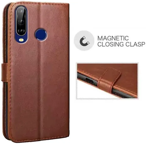 Brown_Artificial_Leather_LG_W31_Flip_Cover