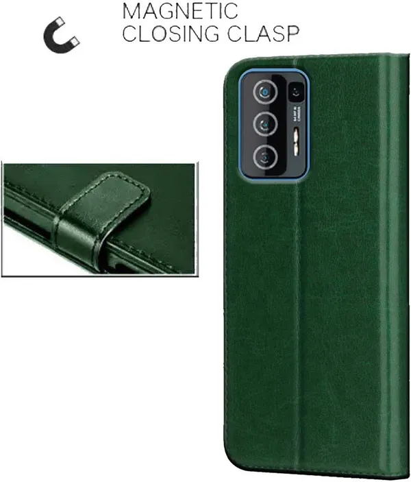 Green_Artificial_Leather_Lava_Agni_5G_Back_Cover