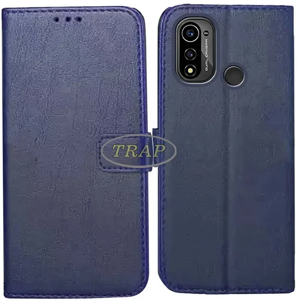 Blue_Artificial_Leather_Lava_X3_Back_Cover