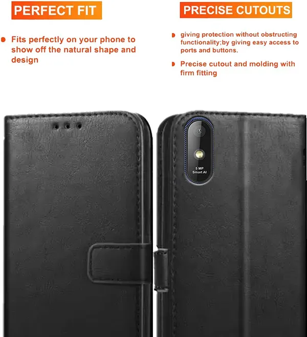 Black_Artificial_Leather_Lava_Z1_Flip_Cover