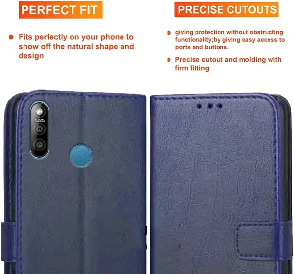 Blue_Artificial_Leather_Lava_Z3_Back_Cover