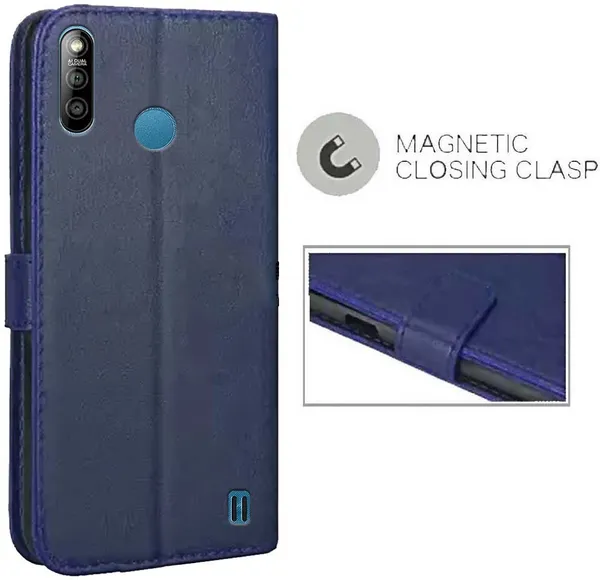 Blue_Artificial_Leather_Lava_Z3_Back_Cover