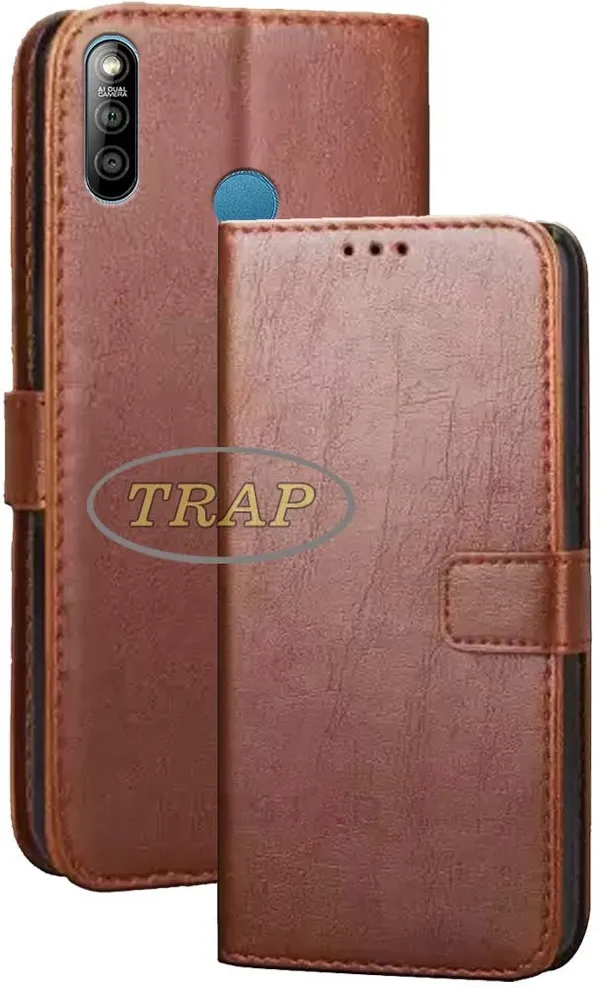Brown_Artificial_Leather_Lava_Z3_Back_Cover