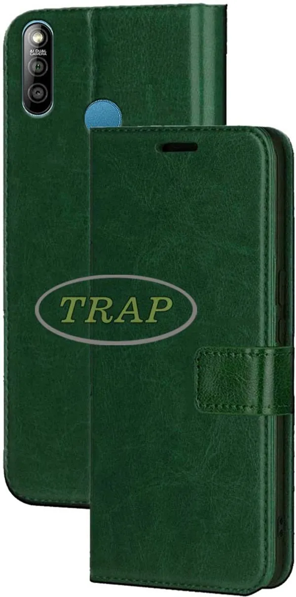 Green_Artificial_Leather_Lava_Z3_Back_Cover