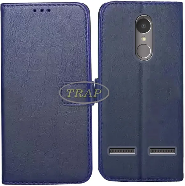 Blue_Artificial_Leather_Lenovo_K6_Power_Back_Cover