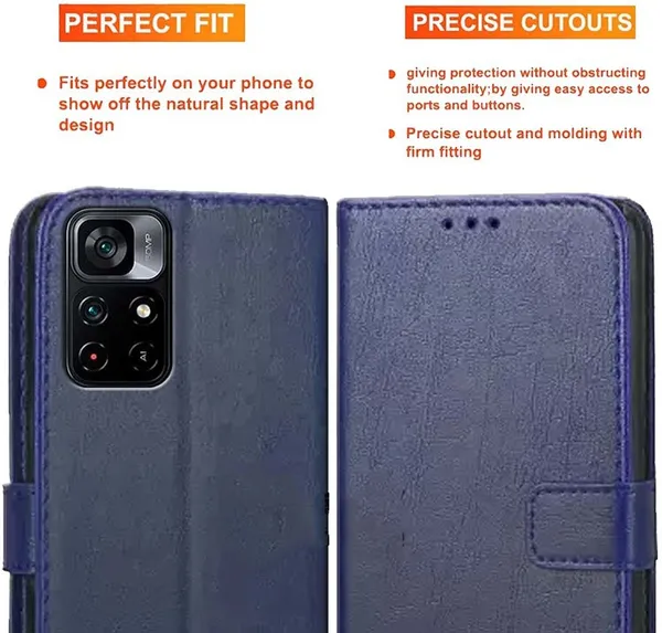 Blue_Artificial_Leather_Poco_M4_Pro_Back_Cover