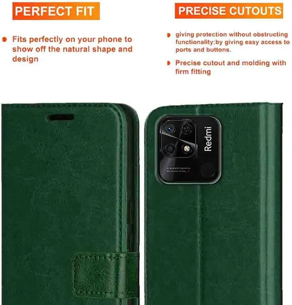 Green_Artificial_Leather_Mi_10C_Back_Cover