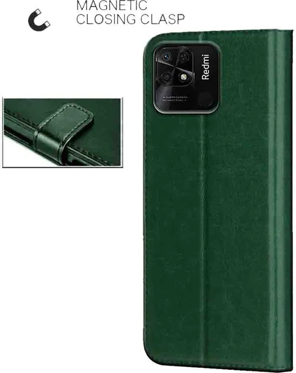Green_Artificial_Leather_Mi_10C_Back_Cover