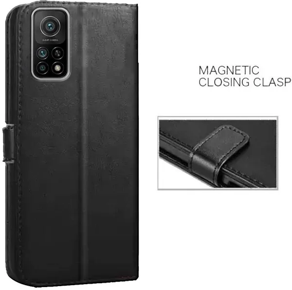 Black_Artificial_Leather_Xiaomi_Mi_10T_Flip_Cover
