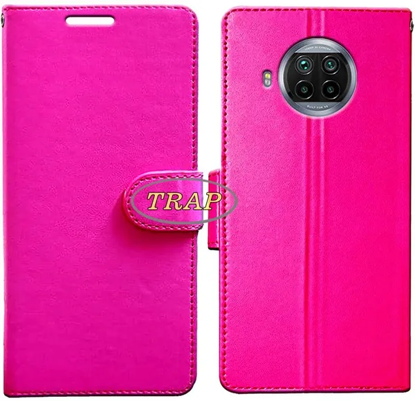 Pink_Artificial_Leather_Xiomi_Mi_10i_Back_Cover