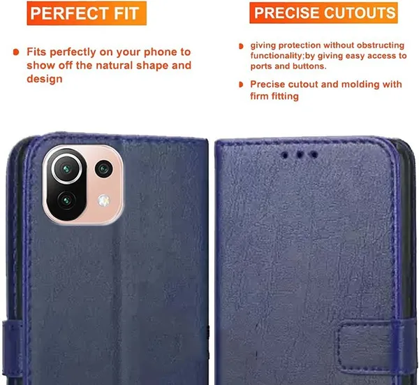 Blue_Artificial_Leather_Mi_11_Lite_Ne_5G_Back_Cover