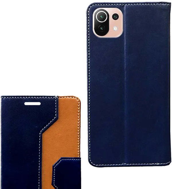 Multicolor_Artificial_Leather_Mi_11_Lite_Ne_5G_Back_Cover