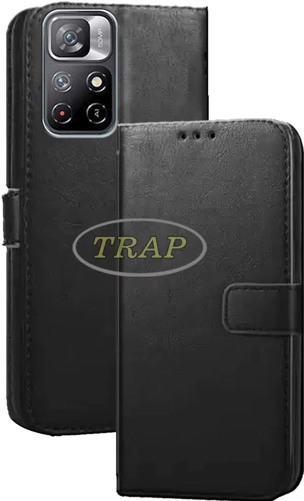 Black_Artificial_Leather_Mi_Note_11T_Back_Cover