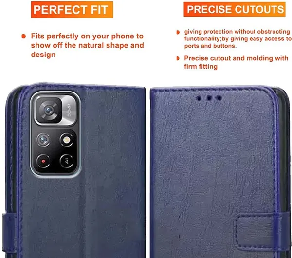 Blue_Artificial_Leather_Mi_Note_11T_Back_Cover
