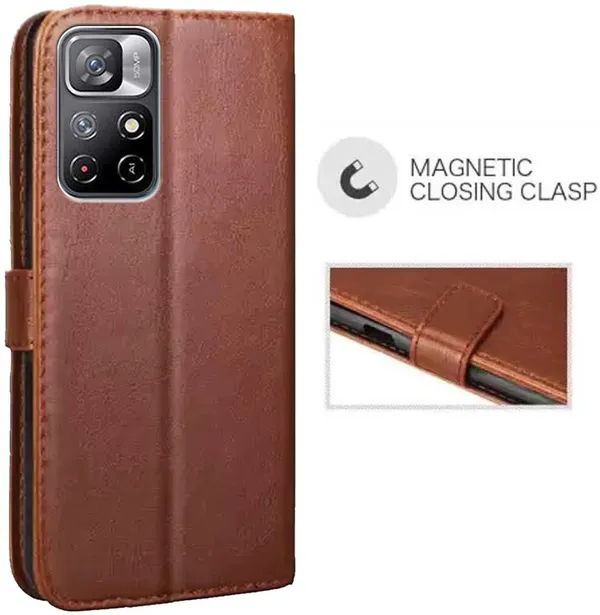 Brown_Artificial_Leather_Mi_Note_11T_Back_Cover
