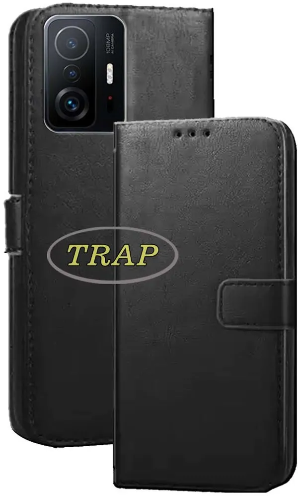 Black_Artificial_Leather_Mi_11T_Pro_Back_Cover