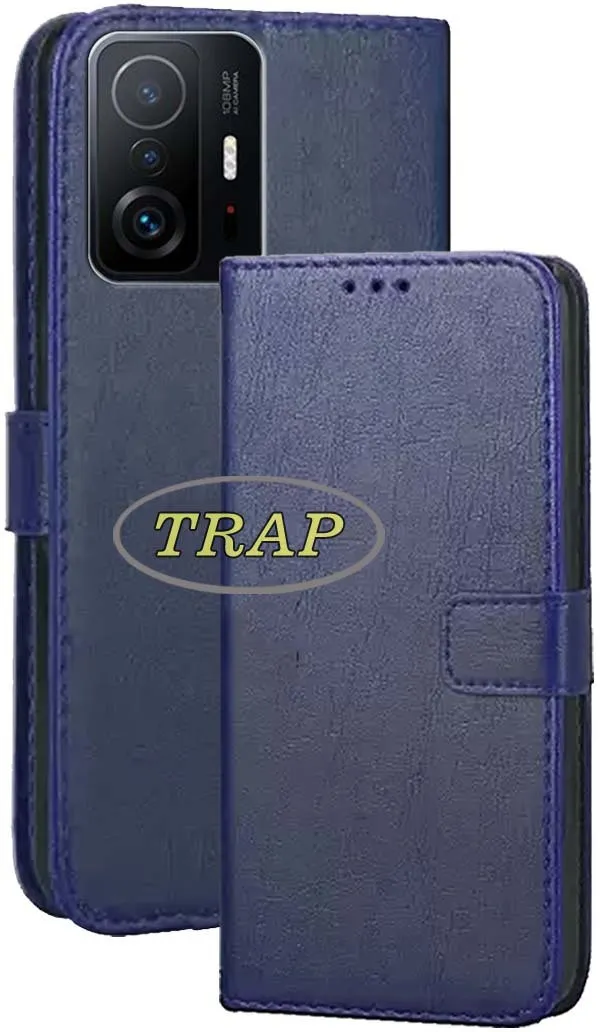Blue_Artificial_Leather_Mi_11T_Pro_Back_Cover