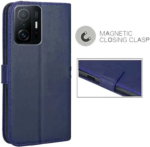 Blue_Artificial_Leather_Mi_11T_Pro_Back_Cover
