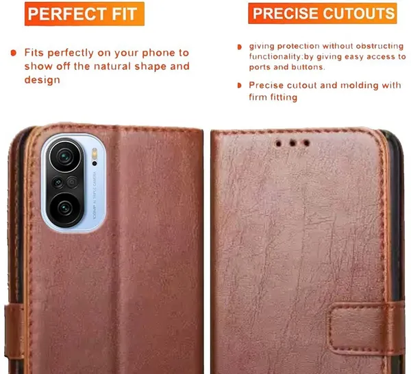 Brown_Artificial_Leather_Xiaomi_Mi_11X_Pro&Redmi_11X_Pro_Flip_Cover