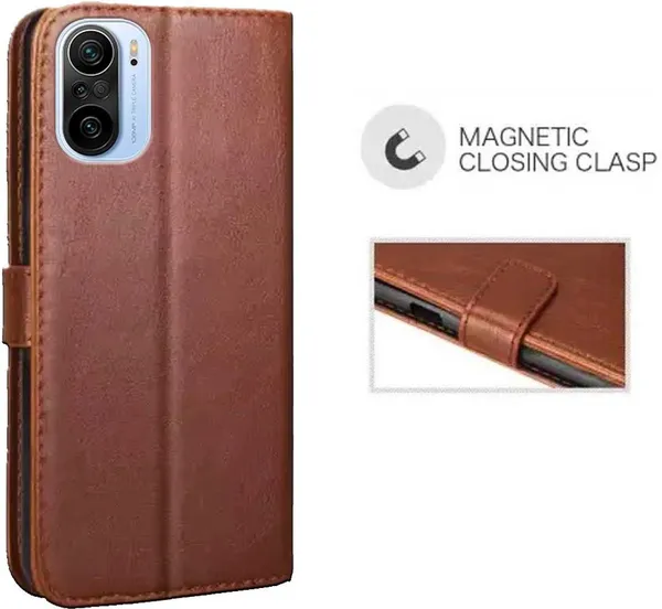 Brown_Artificial_Leather_Xiaomi_Mi_11X_Pro&Redmi_11X_Pro_Flip_Cover