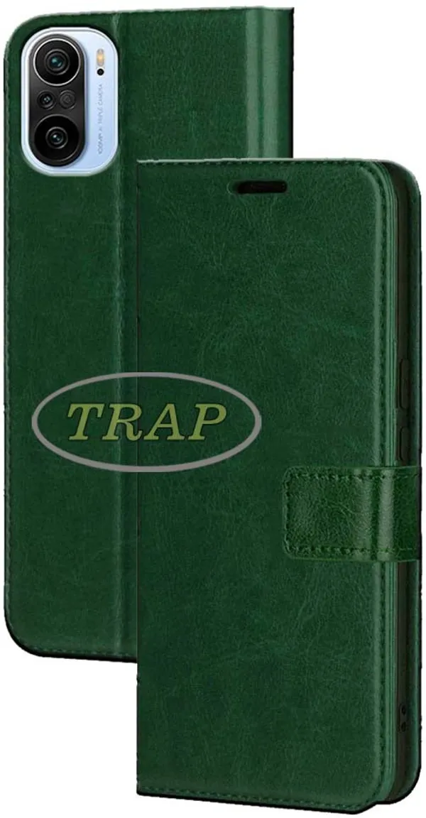 Green_Artificial_Leather_Xiaomi_Mi_11X_Pro&Redmi_11X_Pro_Flip_Cover