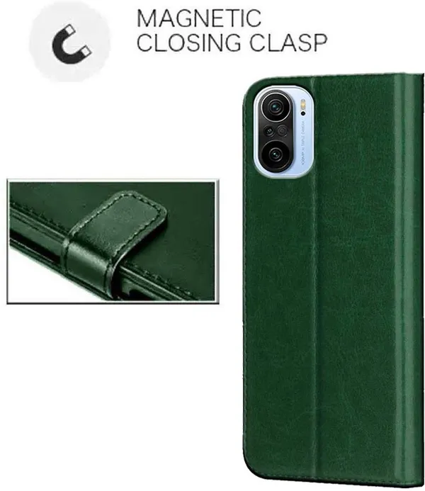 Green_Artificial_Leather_Xiaomi_Mi_11X_Pro&Redmi_11X_Pro_Flip_Cover